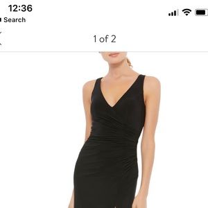 Mac duggal ruched Jersey gown size 8